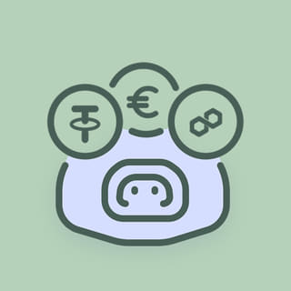 Toisen kryptovaluuttakaupankäyntialustan hyötyominaisuuden kuvitus